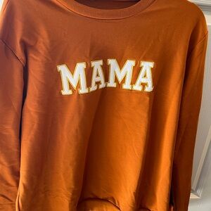 Orange 'MAMA' Sweatshirt